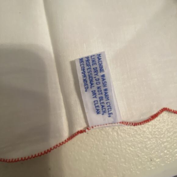 VTG Placemats Holiday Christmas Napkins Cotton Appliqué Flower Embroidery 8pcs - Picture 10 of 10